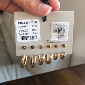 Urban Outfitters Jewelry - NWT Urban Outfitters gold hoop earring set Urban Outfitters Jewelry - NWT Urban Outfitters gold hoop earring set